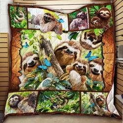 Sloth Cl18100654Mdq Quilt Blanket and Home Decor