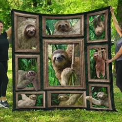 Sloth ER Awesome LKI384 3D Customized Quilt Hip and Home Decor