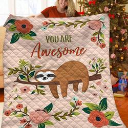 Sloth JFJ12829 3D Customized Quilt 2707 and Home Decor