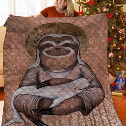 Sloth JFJ12846 3D Customized Quilt 2707 and Home Decor