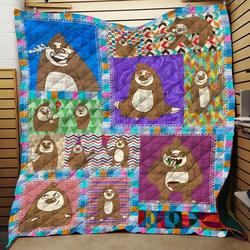 Sloth JFJ12853 3D Customized Quilt 2707 and Home Decor