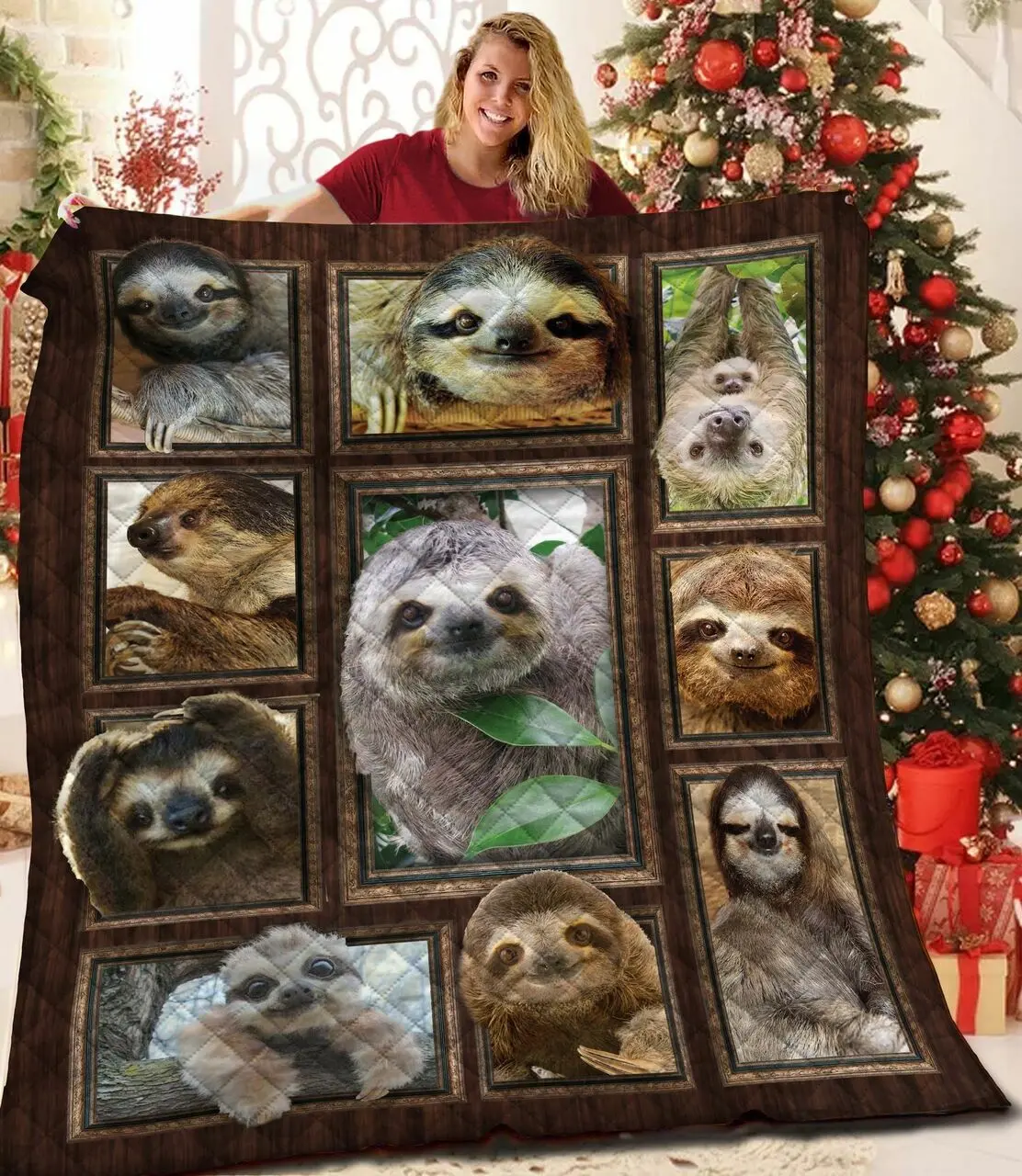 Sloth JFJ12866 3D Customized Quilt 2707 and Home Decor