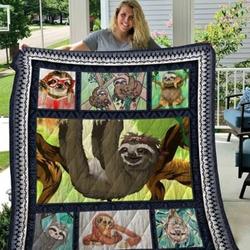 Sloth Sloth Mommy Sc Quilt Derquc and Home Decor