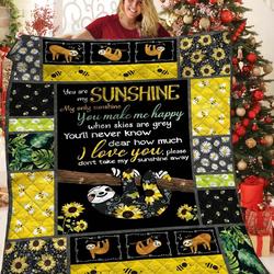 Sloth Sunwer JFJ12871 3D Customized Quilt 2707 and Home Decor