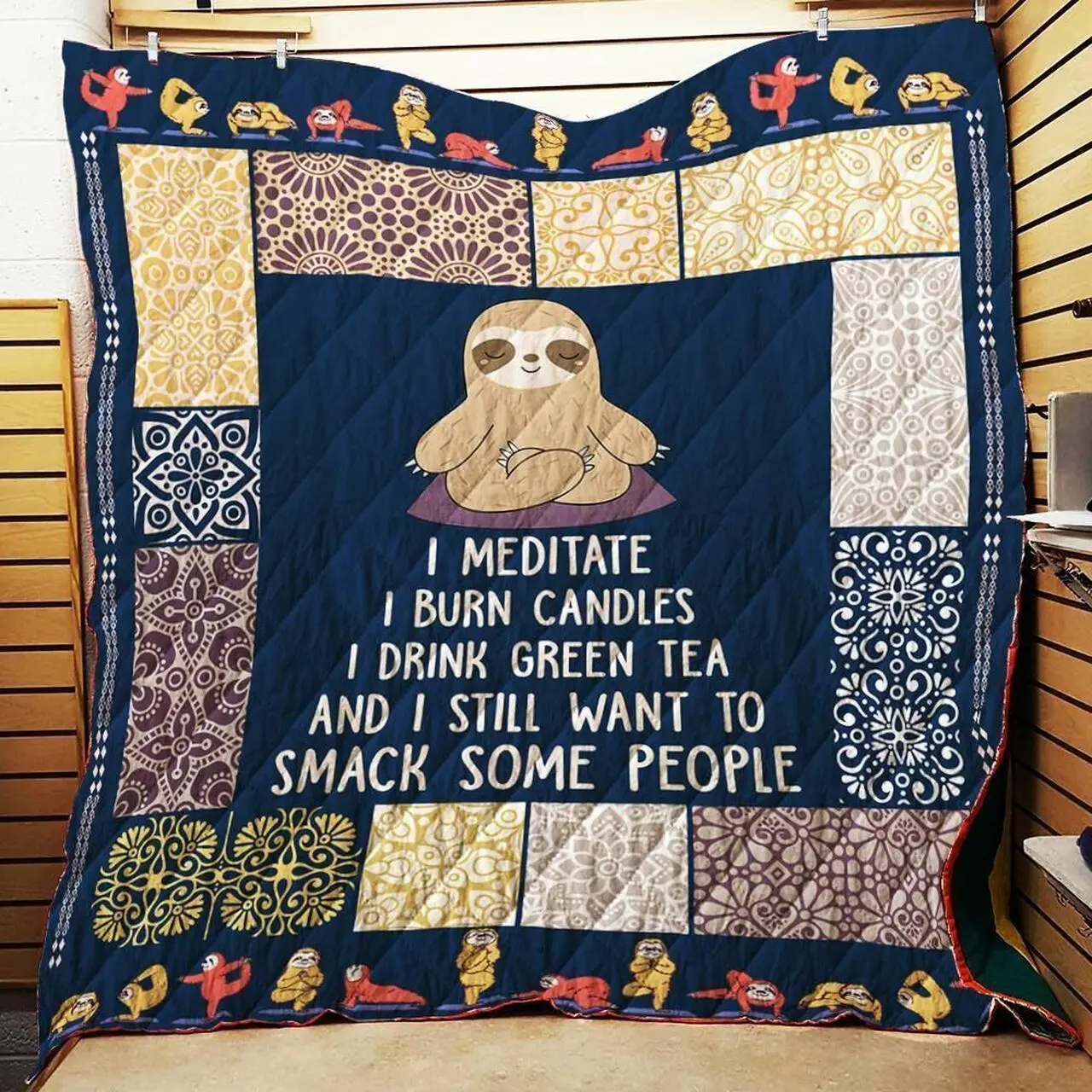 Sloth Think Of You Quilt Blanket Dhc020120788Td and Home Decor