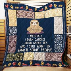 Sloth Think Of You Quilt Blanket Dhc020120788Td and Home Decor