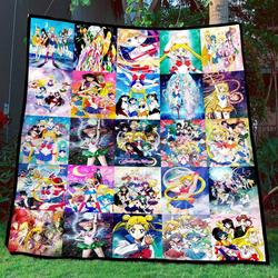 Slrm Tml310718 Sailor Moon Quilt Blanket  Quilt and Home Decor