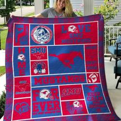 Smu Mustangs Quilt Blanket B180665  Quilt and Home Decor