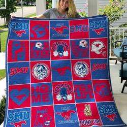 Smu Mustangs Quilt Blanket B180667  Quilt and Home Decor