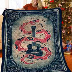 Snake And Guitar JFJ12881 3D Customized Quilt 2707 and Home Decor