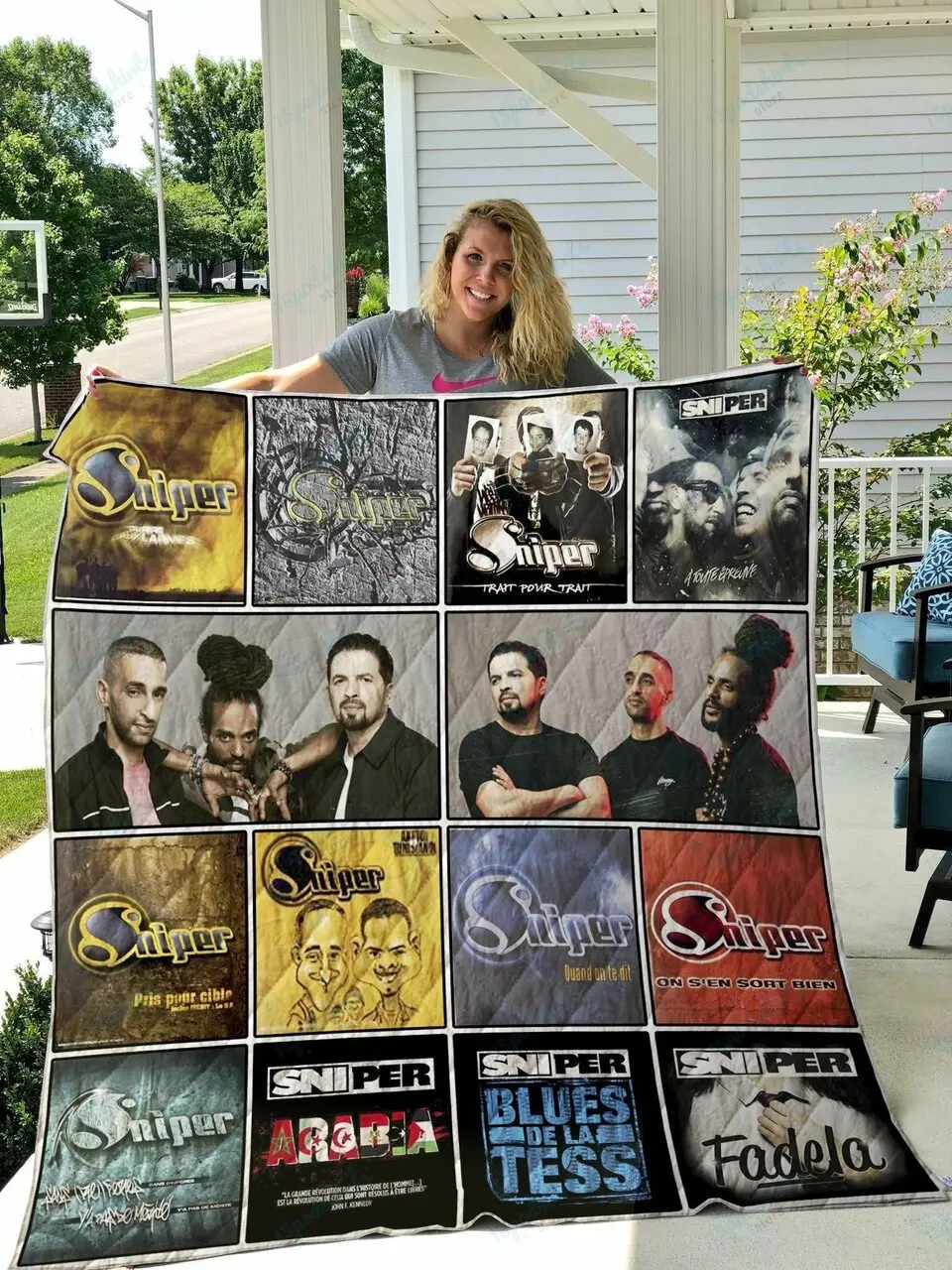 Sniper Quilt Blanket and Home Decor