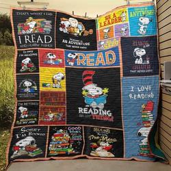 Snoopy And Books Best Memes Blanket Th10072019 Quilt and Home Decor