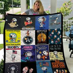 Snoopy Apollo Quilt Blanket and Home Decor