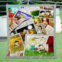 Snoopy Book V1 Blanket Th0607 Quilt and Home Decor