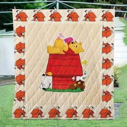 Snoopy House V1 Blanket Th0607 Quilt and Home Decor
