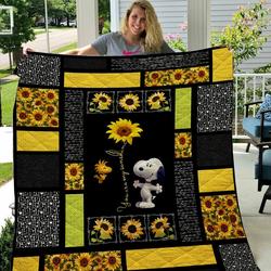 Snoopy - You Are My Sunshine Quilt Blanket and Home Decor
