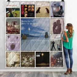 Snow Patrol Singles Quilt Blanket 02 and Home Decor