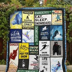 Snowboarding Lifestyle Quilt Blanket Lp05  Quilt and Home Decor