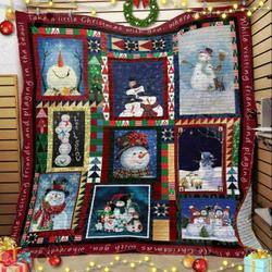 Snowman Christmas JFJ12895 3D Customized Quilt 2707 and Home Decor