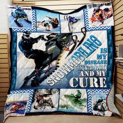Snowmobile JFJ12914 3D Customized Quilt 2707 and Home Decor