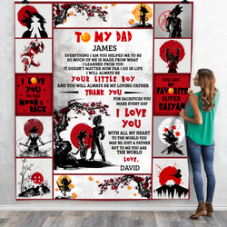 So Much Of Me Is Made From You Dad Dragon Ball Customized Quilt Bt and Home Decor