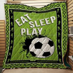Soccer Clh0611109Q Quilt Blanket and Home Decor