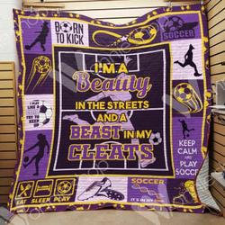 Soccer Girl Quilt Wbi and Home Decor