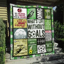 Soccer Goal Quilt Blanket  Quilt and Home Decor
