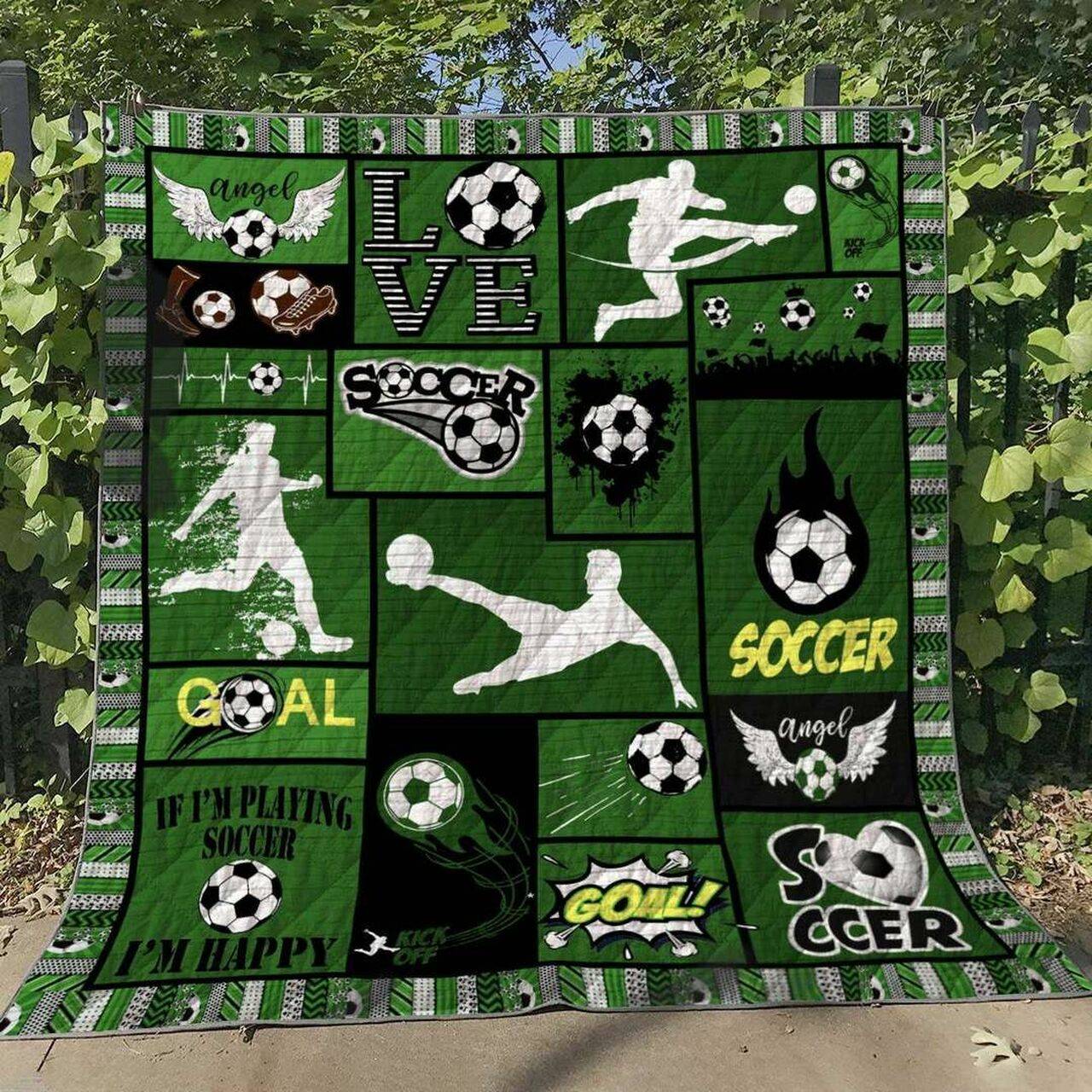 Soccer Ml130622 Quilt Blanket and Home Decor