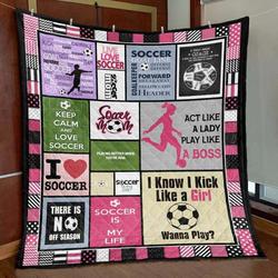 Soccer Mom Pktm2405115 Quilt Blanket and Home Decor