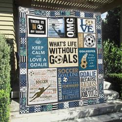Soccer Qh020805C Tbg Quilt Blanket and Home Decor