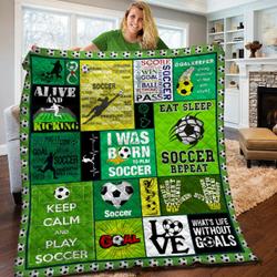 Soccer Quilt Blanket Bbb050207Nb and Home Decor