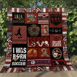 Soccer Vm270525 Quilt Blanket and Home Decor