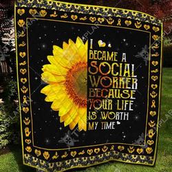 Social Worker Quilt Ezr and Home Decor