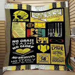 Softball 2502096 3D Customized Quilt Blanket 754 and Home Decor