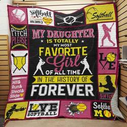 Softball Mom JFJ12950 3D Customized Quilt 2707 and Home Decor