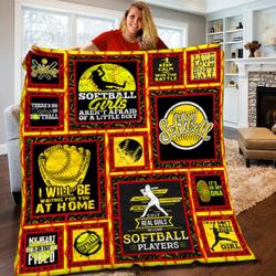 Softball Quilt Blanket Bbb210239Ht and Home Decor