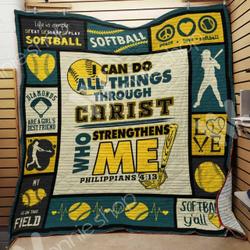 Softball Quilt Blanket Dhc03021062Td and Home Decor