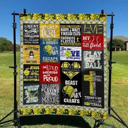 Softball Td2809824 Quilt Blanket and Home Decor