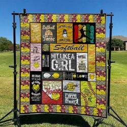 Softball Td2809839 Quilt Blanket and Home Decor