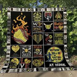 Softball Tn220513 Quilt Blanket and Home Decor