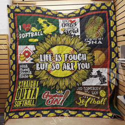Softball V4 3D Customized Quilt and Home Decor