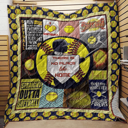 Softball V8 3D Customized Quilt and Home Decor