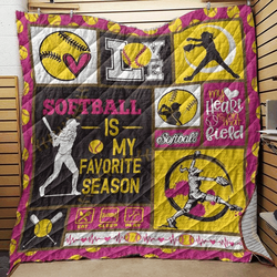 Softball V9 3D Customized Quilt and Home Decor