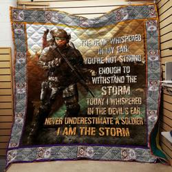 Soldier Storm Quilt and Home Decor