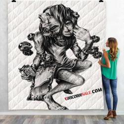 Solomon Demons Dantalian 3D Customized Personalized Quilt Blanket and Home Decor