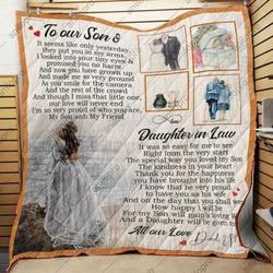 Son And Daughter-In-Law Quilt Blanket  Quilt and Home Decor