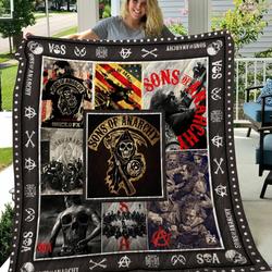 Son Of Anarchy Quilt Blanket and Home Decor