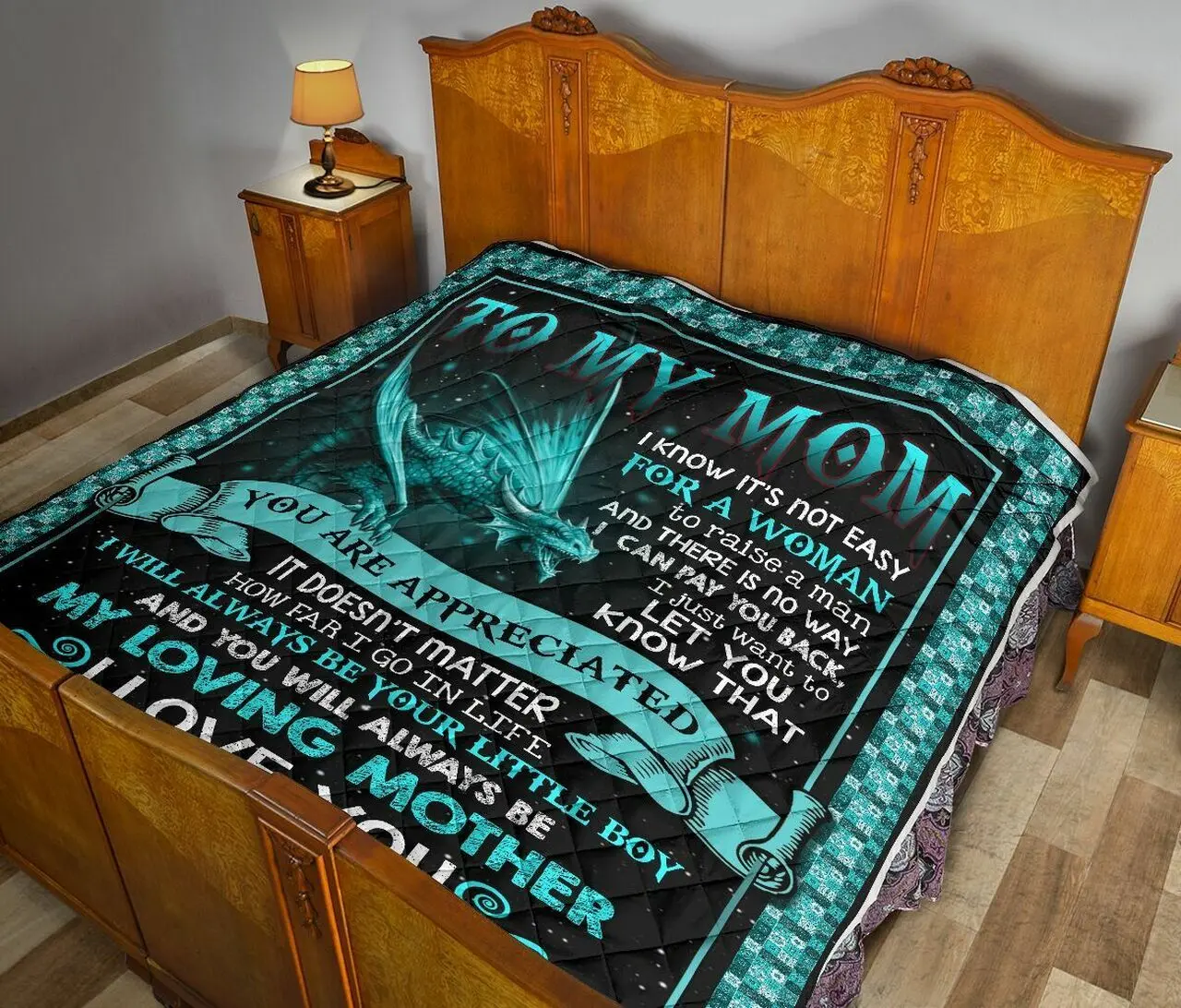 Son To Mom Quilt Soy and Home Decor