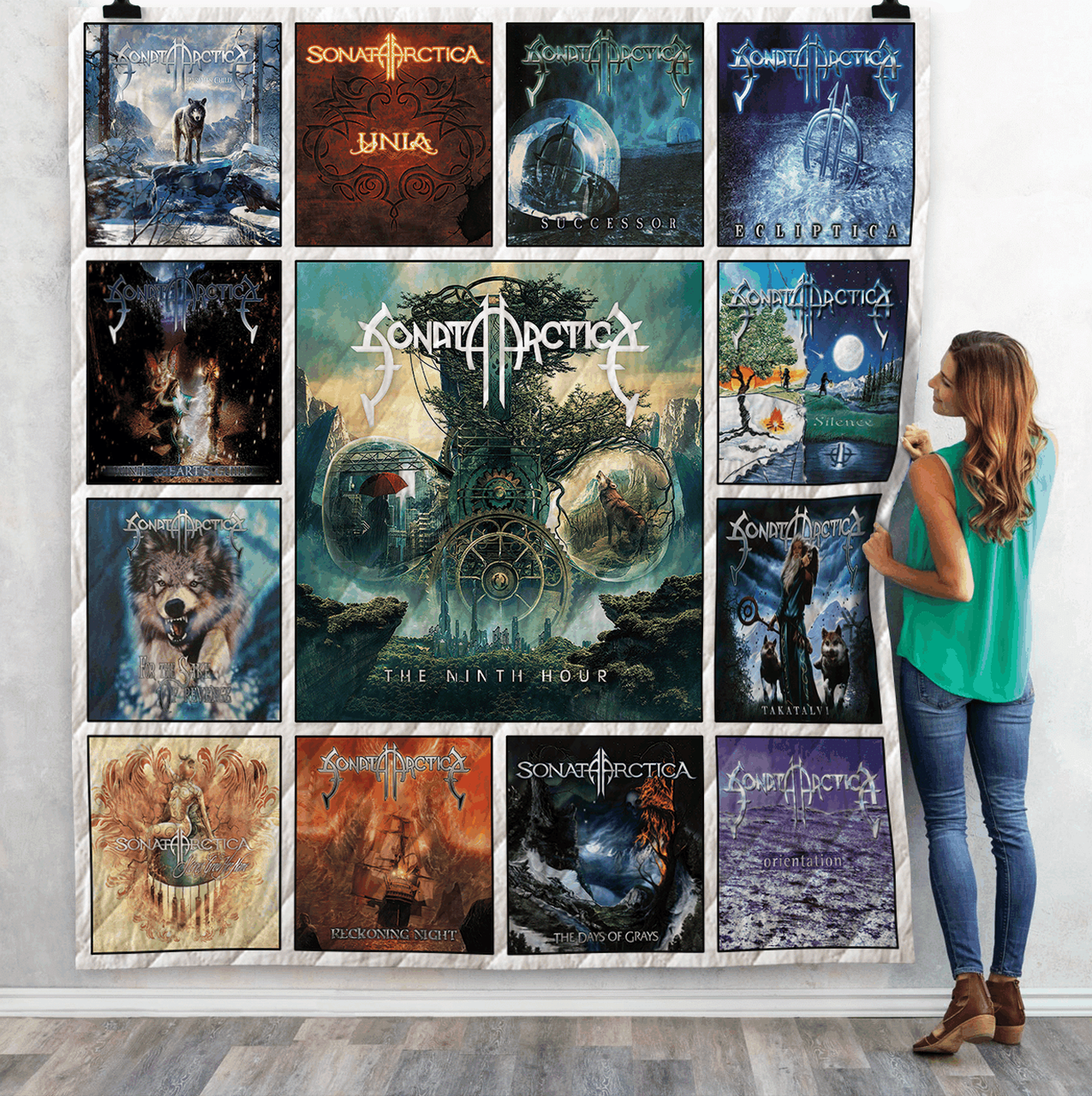 Sonata Arctica Albums Quilt Blanket Ver13 and Home Decor